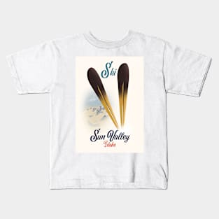 Sun Valley Idaho ski poster Kids T-Shirt